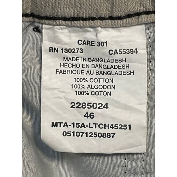 Lee Dungarees shorts mens 43 x 9 high rise drawstrings gray - Picture 5 of 12